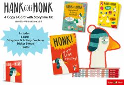 Hank Goes Honk l-Card 4 Copy l Card with Storytime Kit