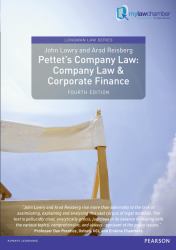Pettet's Company Law : Company Law and Corporate Finance
