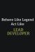 Behave Like Legend Act Like Lead Developer : Writing Careers Journals and Notebook. a Way Towards Enhancement