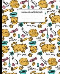 Composition Notebook : Composition Notebook 7. 5*9. 25 in. 110 Pages Cat Wide Ruled Lined Journal Paper Notebook Journal Blank Lined Workbook for Teens Kids Students Girls for Home School College for Writing Notes