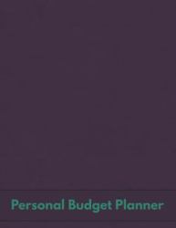 Personal Budget Planner : Expense Tracking, Workbook Style for Personal Finances and Budgeting July 2019-December 2020, Purple Pink Cover