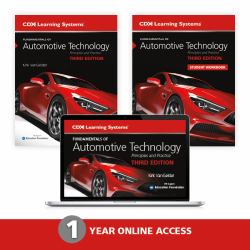 Fundamentals of Automotive Technology Student Workbook, and 1 Year Online Access to Fundamentals of Automotive Technology Online