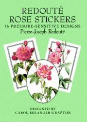 Redoute Rose Stickers : 16 Pressure-Sensitive Designs