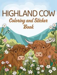 Highland Cow Coloring and Sticker Book