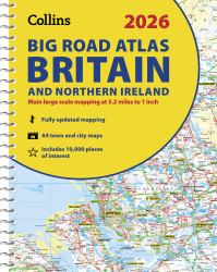 Collins Big Road Atlas Britain and Northern Ireland 2026 : Main Large Scale Mapping at 3.2 Miles to 1 Inch