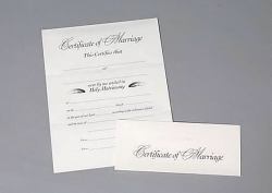 Certificate of Marriage