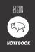 Bison Notebook : Small Lined Bison Notebook / Travel Journal to Write in (6'' X 9'') 120 Pages
