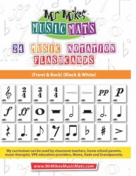 24 Notation Signs Black and White : MrMikesMusicMats