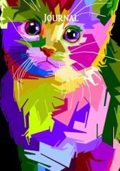Journal : Cat Theme Cover Composition Notebook with College Ruled Blank Line Paper Journal Diary for Adults and Kids