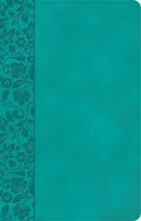 NASB Large Print Personal Size Reference Bible, Teal LeatherTouch, Indexed