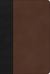 KJV Large Print Thinline Bible, Black/Brown LeatherTouch