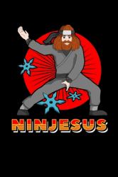 Ninjesus : Jesus Christ Notebook to Write in, 6x9, Lined, 120 Pages Journal