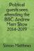 Political Guests Seen Attending the BBC Andrew Marr Show 2014-2019