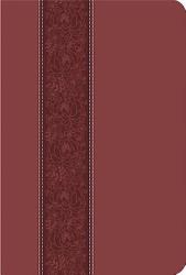 CEB Common English Bible Large Print Thinline DecoTone Cinnamon Bloom