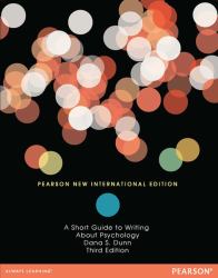 Short Guide to Writing about Psychology : Pearson New International Edition