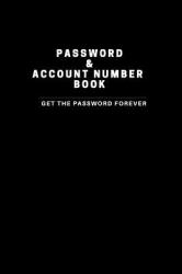 Password and Account Number Book and Little Telephone/Adress Book (black)