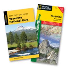 Best Easy Day Hiking Guide and Trail Map Bundle : Yosemite National Park