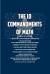 The 10 Commandments of Math : Funny Math Quote 2020 Planner - Weekly & Monthly Pocket Calendar - 6x9 Softcover Organizer - for Teachers & Students Fans