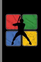Vintage Baseball Player : Bat Pitching Gift for Players and Coaches (6 X9 ) Dot Grid Notebook to Write In