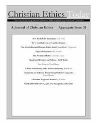 Christian Ethics Today, Issue 31