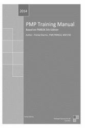 PMP Training Manual : Based on PMBOK 5th Edition