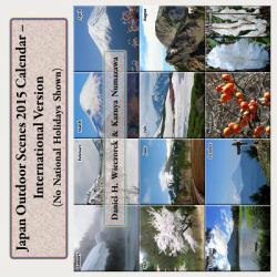 Japan Outdoor Scenes 2015 Calendar - International Version
