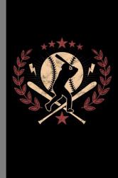 Baseball Player : Pitcher Bat Gift for Players and Coach (6 X9 ) Lined Notebook to Write In