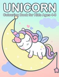 Unicorn Colouring Book for Kids Ages 4-8 : Cute Princess, Mermaid and Unicorn Colouring Book for Children