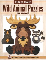 Fun-To-Make Wild Animal Puzzles in Wood : 20 Adorable Projects with Patterns