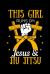 This Girl Runs on Jesus & Jiu Jitsu : Martial Arts Christian Notebook to Write in, 6x9, Lined, 120 Pages Journal
