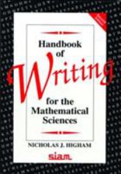 Handbook of Writing for the Mathematical Sciences