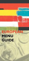 European Menu Guide